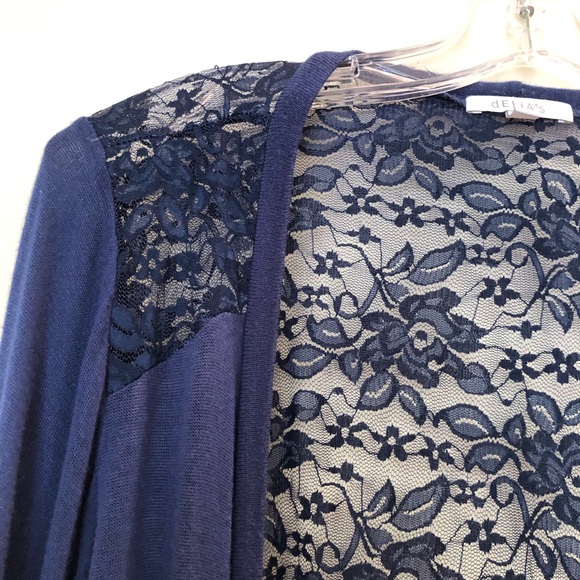 Lace Back Cardigan - Picture 3 of 8